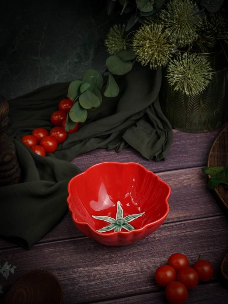 CASA DI FORTUNA Tomato Салатник 250мл 12х4,2см керамика CDF TM05
