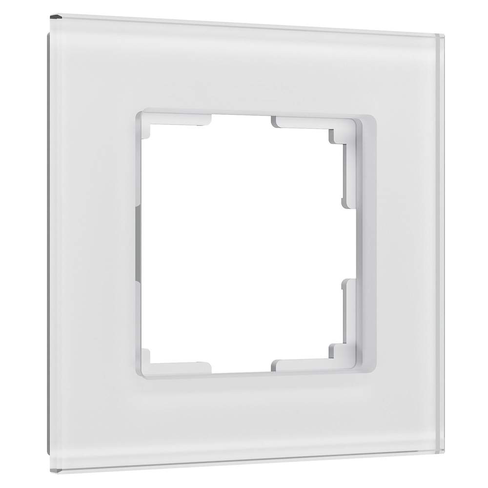 Рамка  W0013101 белый , стекло soft-touch на 1 пост  Senso