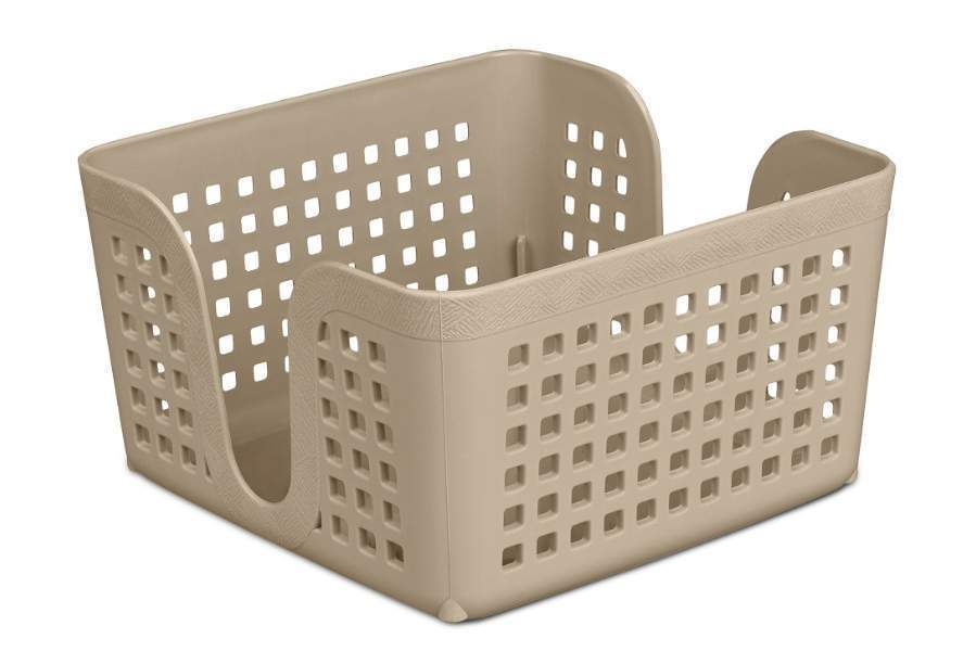 VIOLET Салфетница 650020 Сетка Лофт латте 15х15х8,5см 