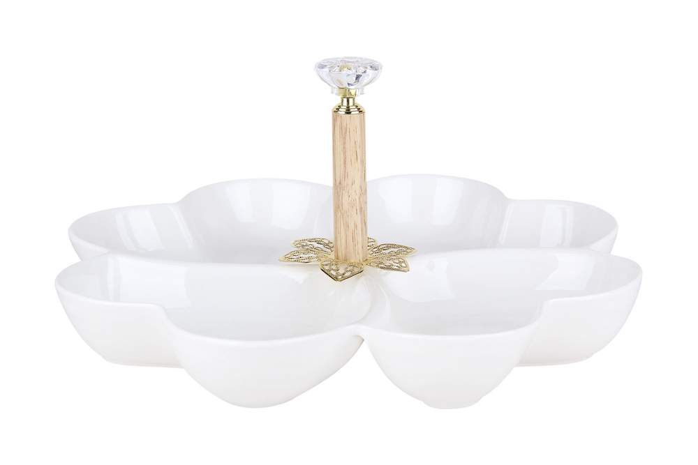 КОРАЛЛ Менажница ZD20202 4х-секционная 25см 194102