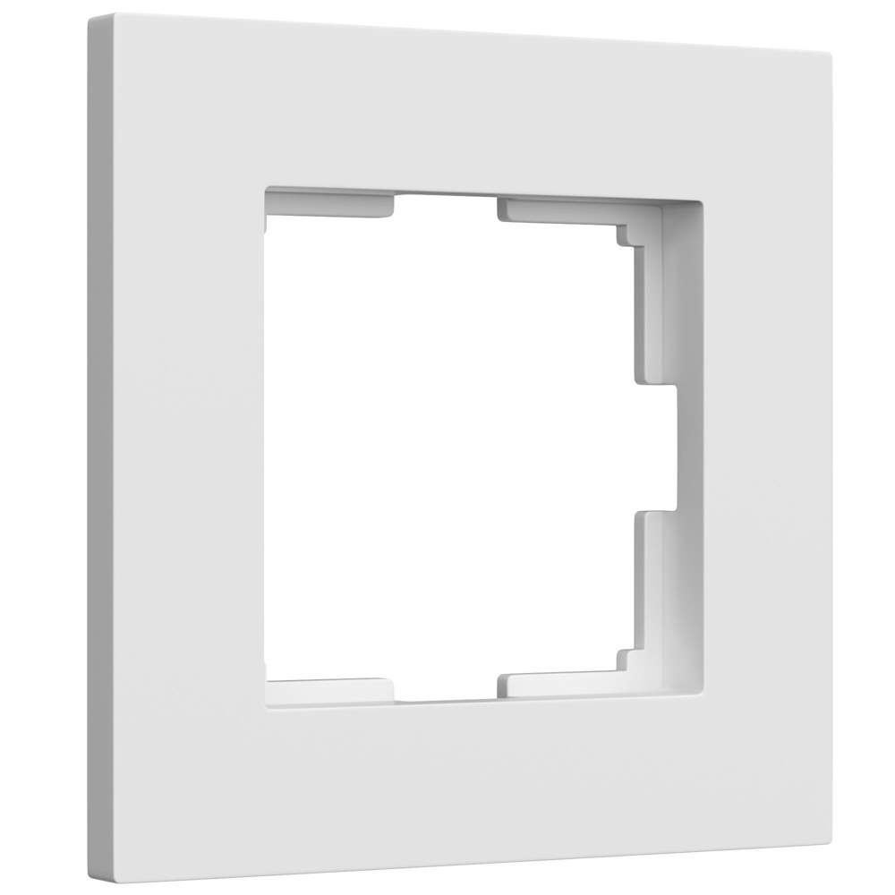 Рамка белый матовый на 1 пост  Slab  -  W0012961