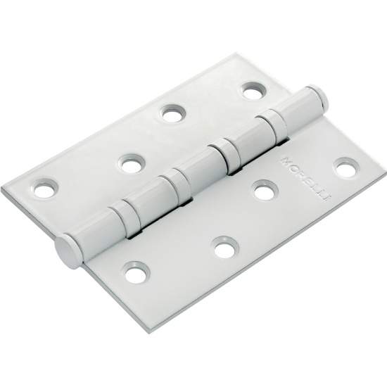 Петля MS 100х70х2,5-4BB  W универс., стальная, белая