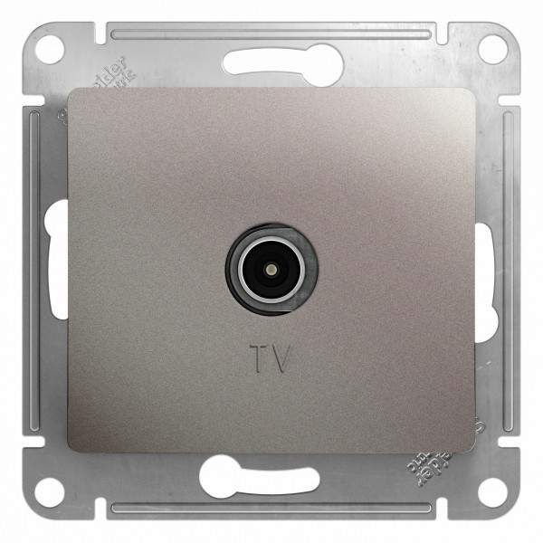 Коннектор TV антенны SE Glossa  Платина  GSL001293