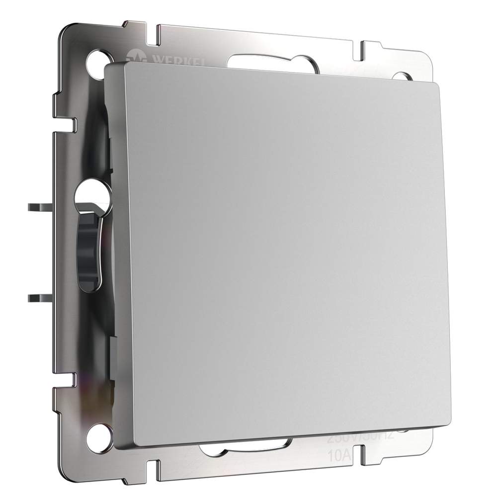 Выкл.  Frame 1-кл. проходной  серебро  WL06-SW-1G-2W  -  W1112006