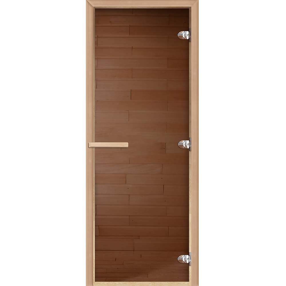 Дверь DoorWood "Бронза" 190х70 6мм , 2петли (кор.Хвоя)