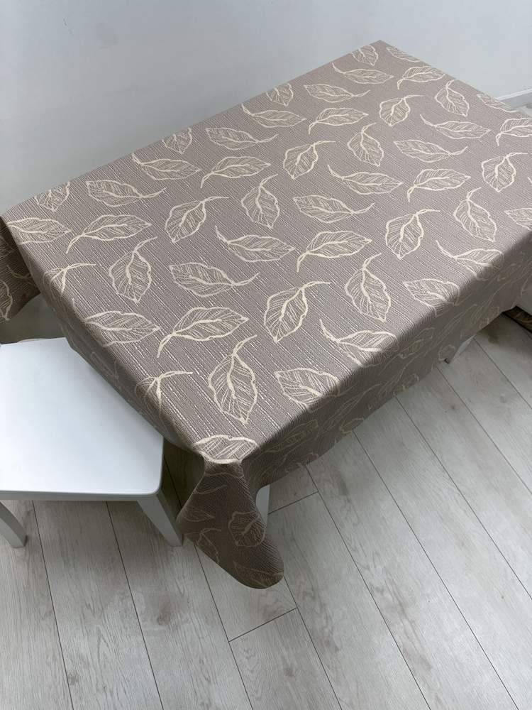 Клеенка ПВХ Аурум Колор Лист кофе 140см тканевая основа BYJ-81969-LG Dasch 14596