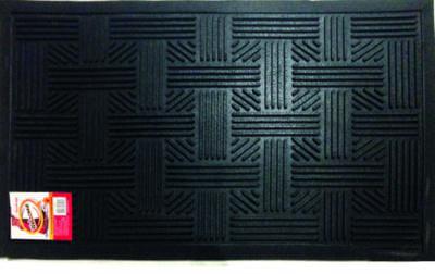 Коврик  резиновый  45х75  Плетеный  черный  SUNSTEP
