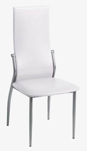 Стул Сканно металлик сид.винилкожа №23 серебро