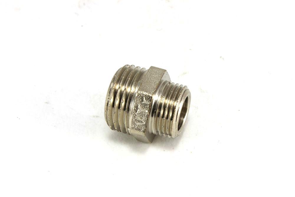 Ниппель перех. 1/2" х 3/8"  хром  VTr.580.N.0403