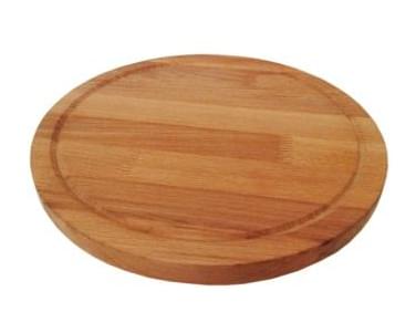 ХОЗЯЮШКА Доска-блюдо д/пиццы 40-71 бук d.370х20мм с каемкой