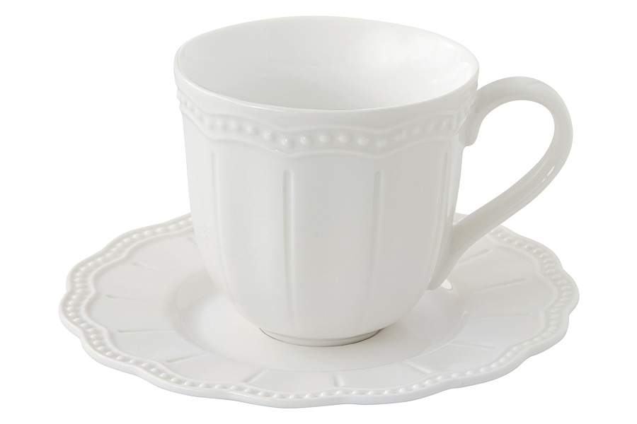 EASY LIFE Elite белый Чашка с блюдцем 250мл EL-R2885/ELIW