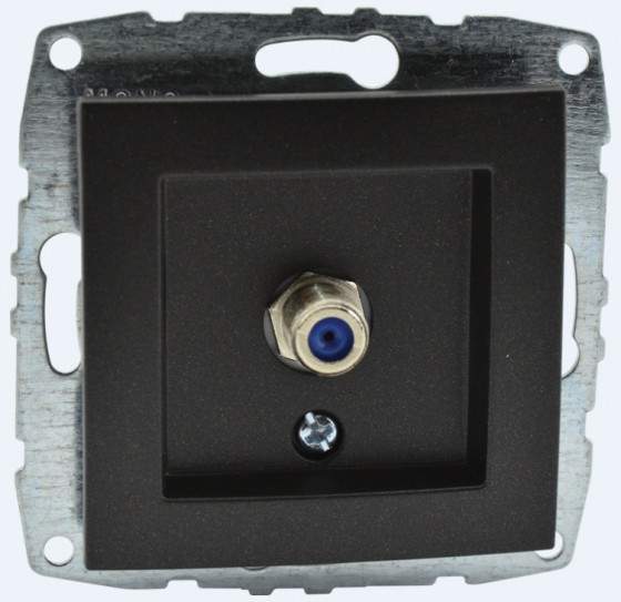 Розетка Mono  500-002005-130  Графит Спутник F-соедин. с/п L/D