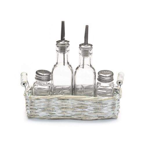 P.L. Proff Cuisine Набор д/специй 81200130 4пр в плетен.подставке 15P154