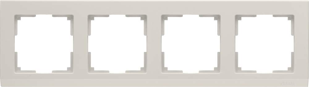 Рамка  Frame сл.кость 4-м  WL04-04-ivory Пластик матовый Stark - W0041803