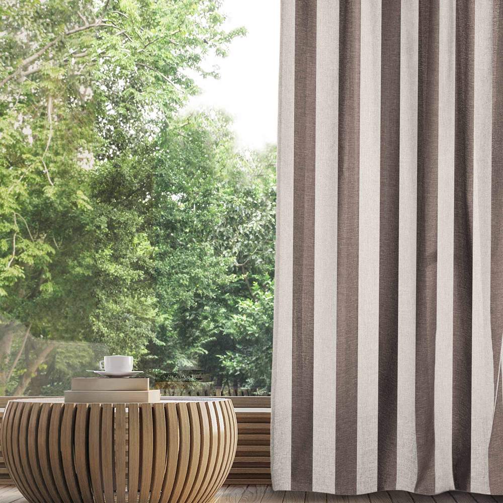 ВОЛШЕБНАЯ НОЧЬ рогожка Комплект штор зебра-кофе 165х270 2шт 770359 ДТ172/Ш0144/КШК038  