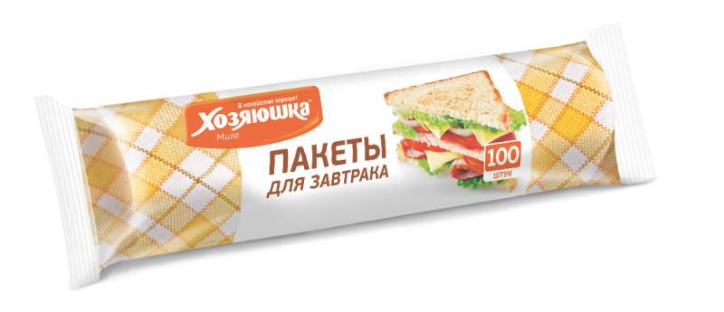 ХОЗЯЮШКА МИЛА Пакеты 09041 д/завтрака 17*28см 100шт 