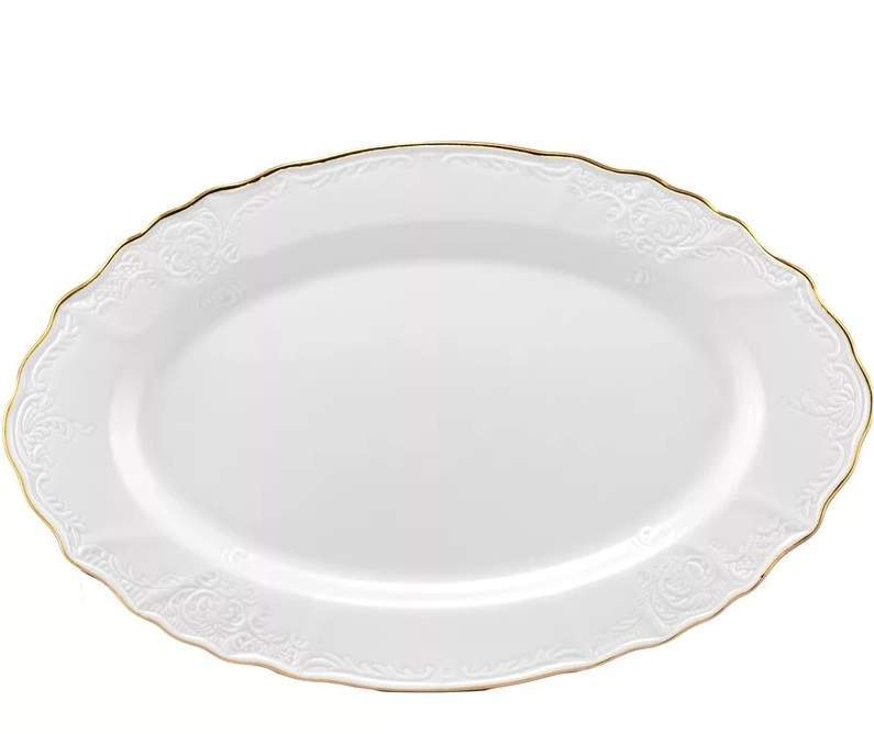 LENARDI Maria Gold Блюдо 226-016 овальное 30см  