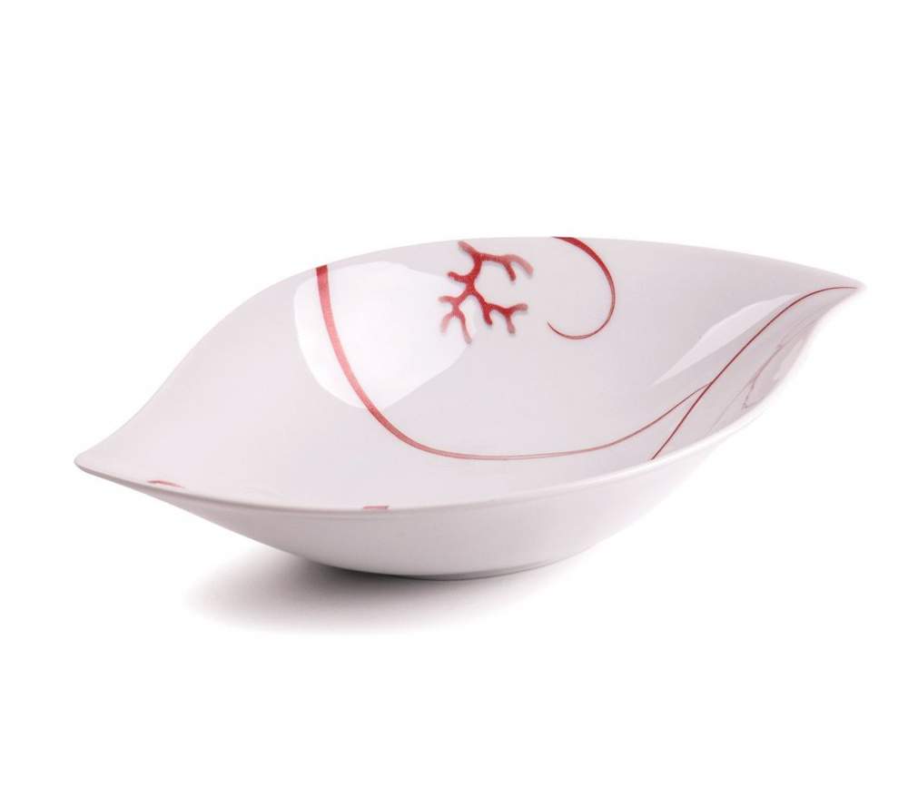 TUNISIE PORCELAINE Feuille 0544 Тарелка овальная глубокая 24см