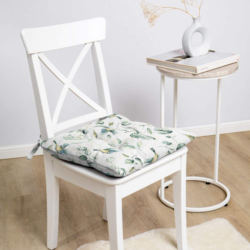 ВОЛШЕБНАЯ НОЧЬ рогожка Подушка с тафтингом д/стула Тиволи 40х40см ПС003 926729