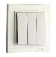 Выключатель Mono  500-001702-108  Крем. 3кл. с/п проходн.10А