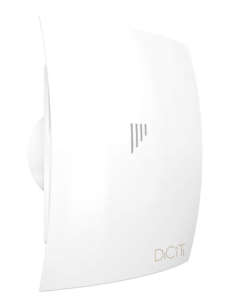Вентилятор  BREEZE 4C Matt white осевой с обратным клапаном D100  DiCiTi