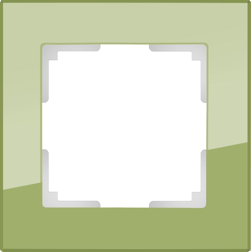 Рамка  Frame фисташковая 1-м  WL01-01 Стекло Favorit - W0011116