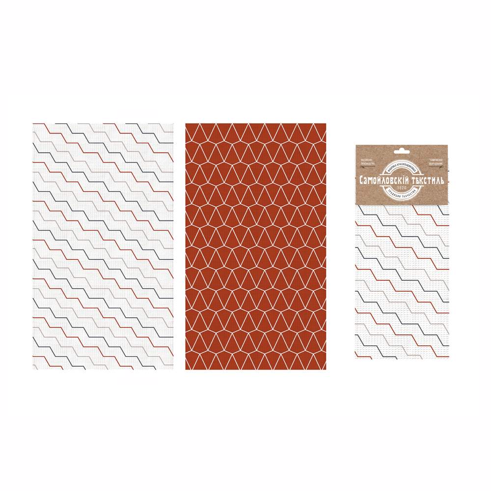 САМОЙЛОВСКИЙ ТЕКСТИЛЬ Комплект полотенец 796362 Глиссада 2шт 40х70 вафельные 30089/1