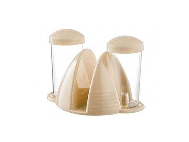 BEROSSI Набор д/специй Cace сливочный 2пр+салфетница на подставке ИК40433000