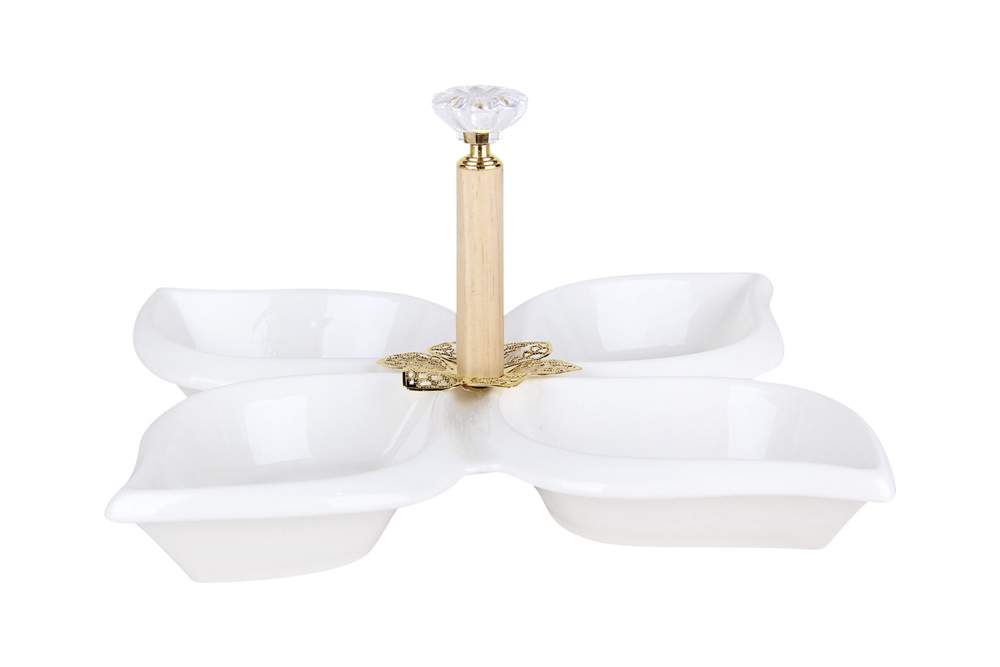 КОРАЛЛ Менажница ZD20222 4х-секционная 21см 194111