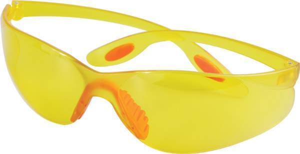 Очки защитные с силик.вставками  жёлтые 702  15702