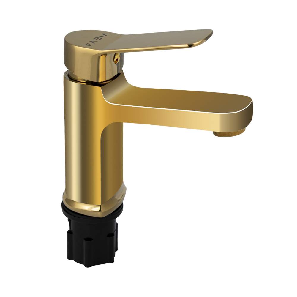 Смеситель FABIA  9830  на раковину  шаров. латунный ,под золото