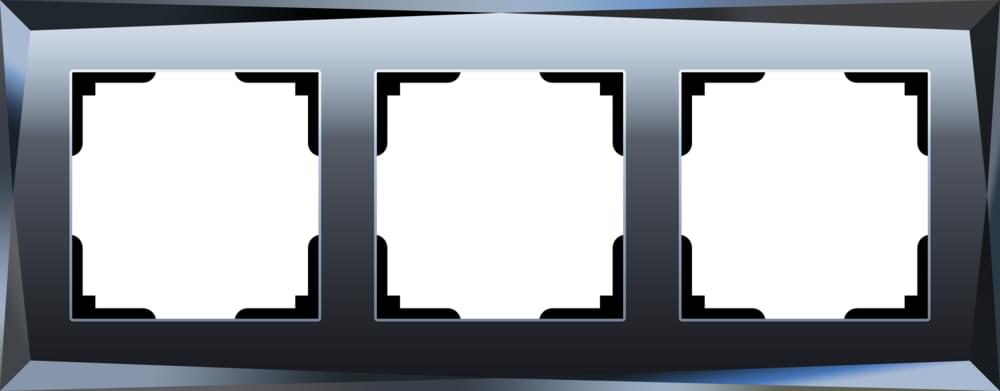 Рамка  Frame чёрная 3-м  WL08-03 Стекло Diamant - W0031208