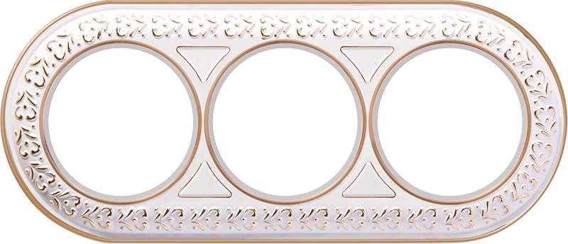 Рамка  Frame 3-м  белое золото  WL70-03