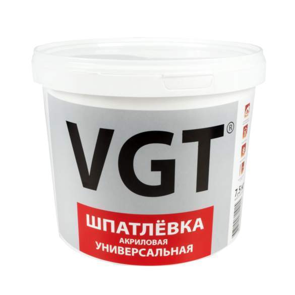 Шпатлевка ВГТ вн/нар работ акрил. 7,5кг