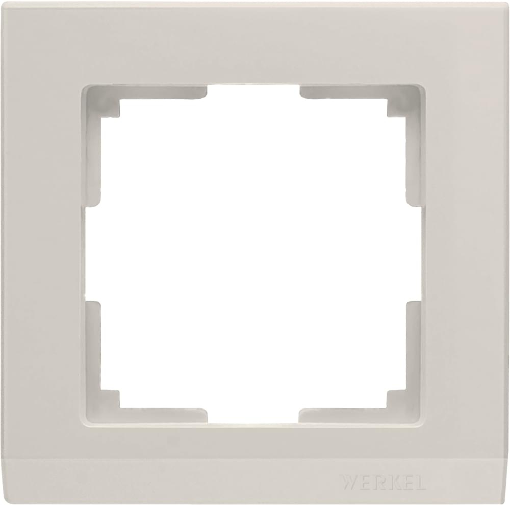 Рамка  Frame сл.кость 1-м  WL04-01-ivory Пластик матовый Stark - W0011803