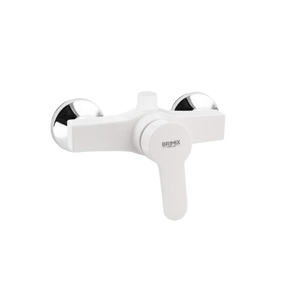 Смеситель BRIMIX  594-1  в душ шар.б/шланга и лейки, из высокопроч.пласт.АБС-белый