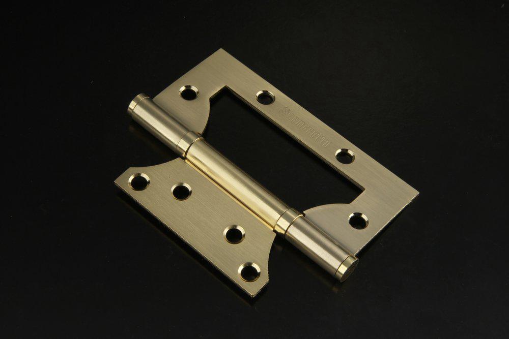 Петля 2RF 100х75х2,0  SB б/к цвет. золото мат. Zambrotto