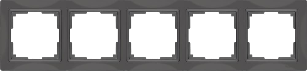 Рамка  Frame серо-коричн. 5-м  WL03-05 basic Пластик Snabb - W0052007