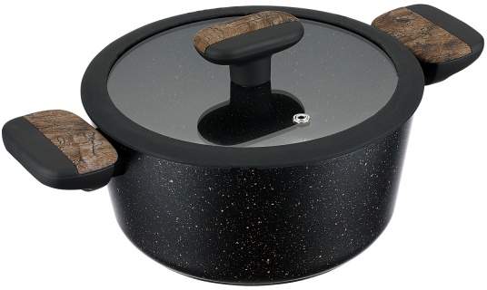 REGENT INOX Linea Albero Кастрюля 3200мл с крышкой алюминий АП индукция 62-1422
