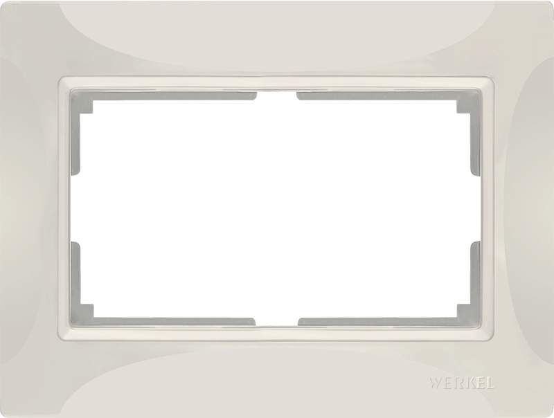 Рамка  Frame сл.кость 2-я  WL03-01-DBL-ivory-basic Пластик Snabb - W0082003