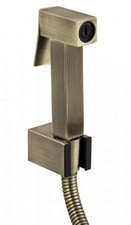 Набор д/биде GFmark  20618 : лейка + шланг+кронштейн  Бронза