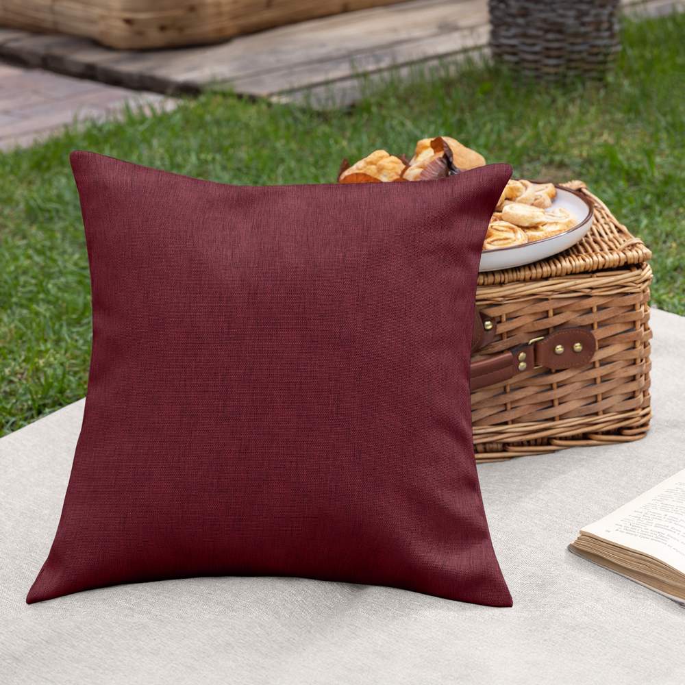 ВОЛШЕБНАЯ НОЧЬ рогожка Подушка декоративная бордо 40х40см 791072  