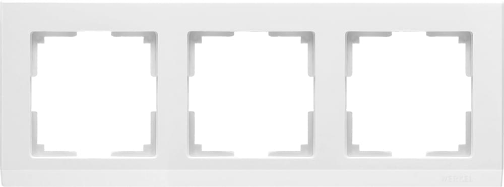 Рамка  Frame белая 3-м  WL04-03-white Пластик матовый Stark - W0031801