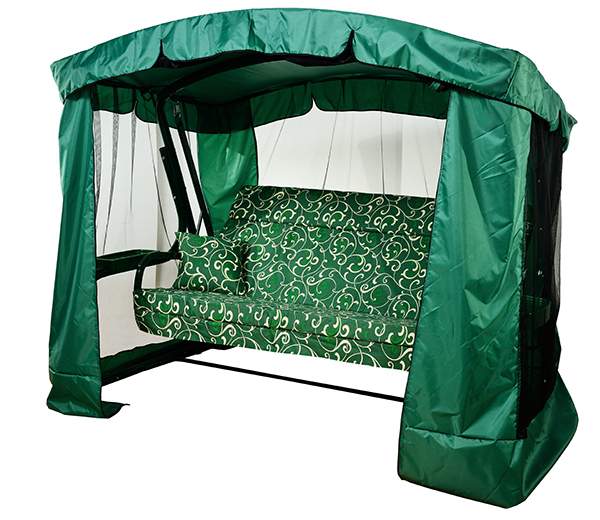 Качели садовые  Титан  Премиум каркас зеленый