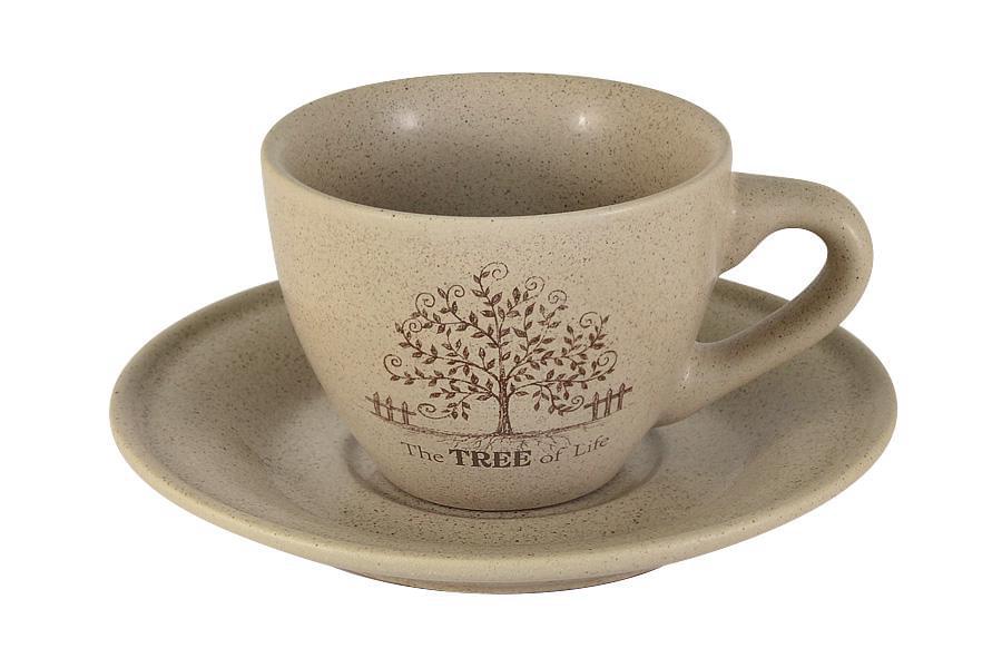 TERRACOTTA Дерево жизни Чашка с блюдцем 200мл TLY314S2-TL-AL
