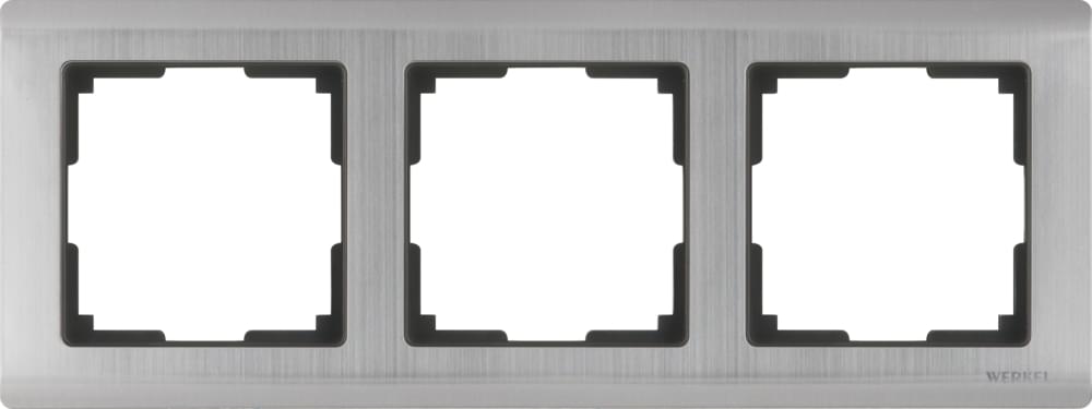 Рамка  Frame глянц. никель 3-м  WL02-03 Металл/Пластик Metallic - W0031602