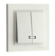 Выключатель Mono  500-001725-103  Крем  2кл. с/п (инд) 10А