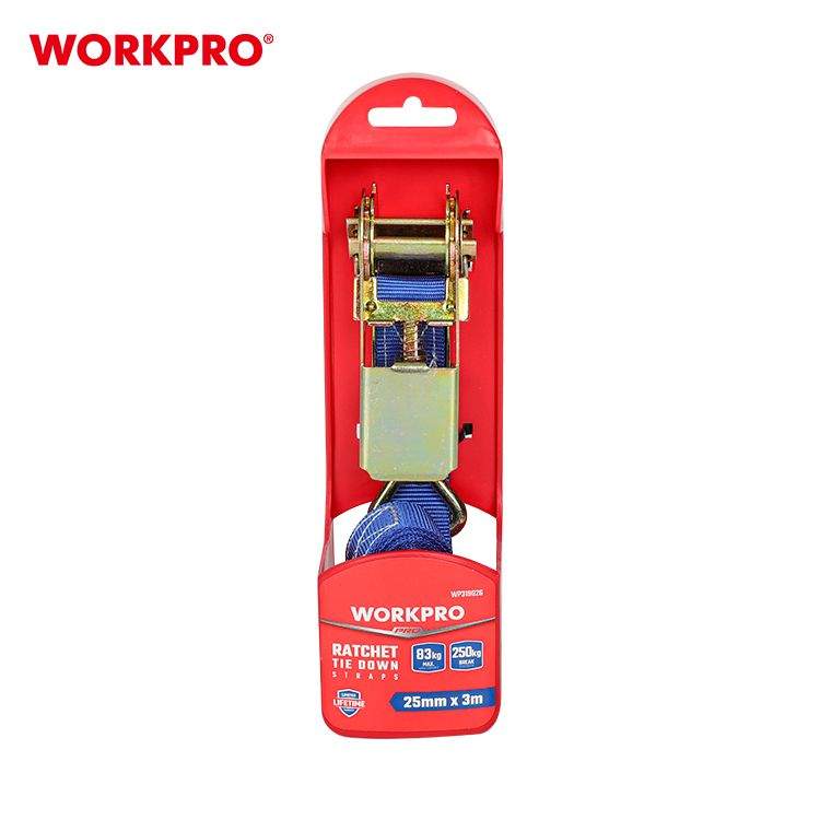 Стяжка Workpro с храпавиком 25ммх3м  WP319026