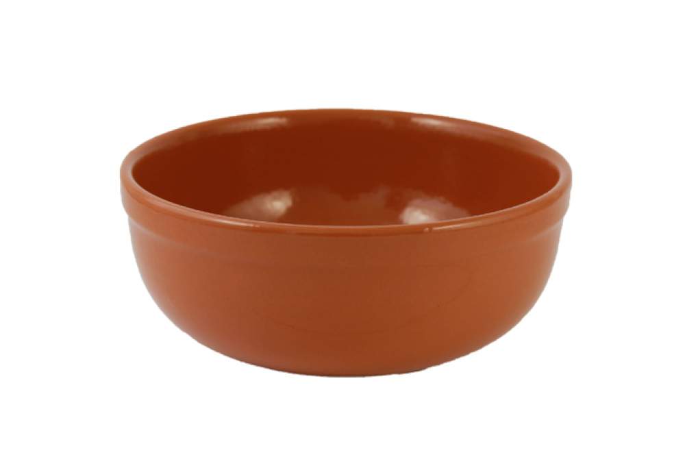 ЛОМОНОСОВСКАЯ КЕРАМИКА Глинка Салатник итальянский 1л/15см терракот 1СИЗ-1т (10)