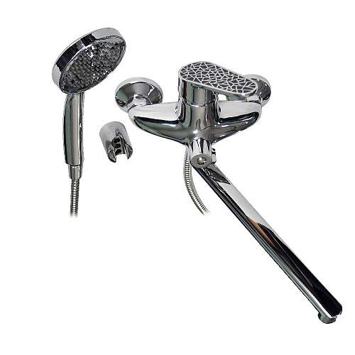 Смеситель BRIMIX  3370  в ванную  шар. ручка-черн.мозаика